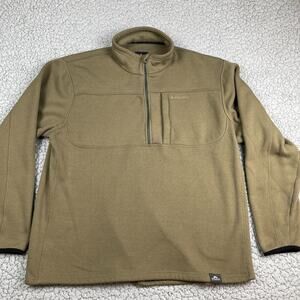 PNUMA Durango Fleece Pullover Sweatshirt Mens 2XL TAN 1/4 Zip Outdoors